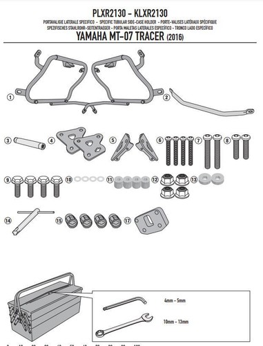 Givi kit portavaligie laterale - givi,