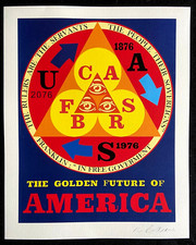 Robert Indiana Litografia Guggenheim-Museum-COA originale numerata firmata op