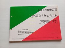 Ducati 750 F1 - Montjuich 1986 catalogo ricambi originale