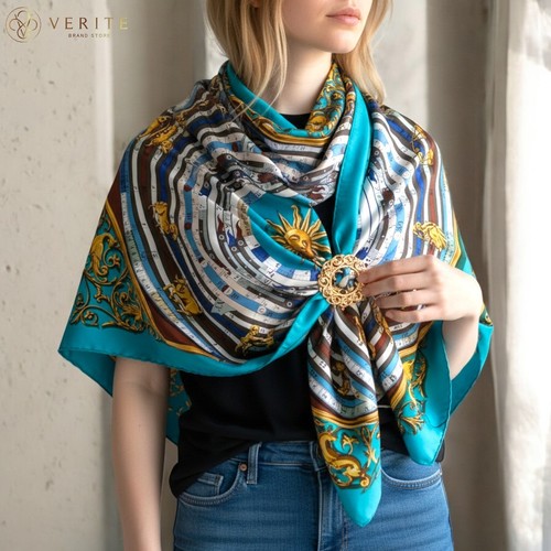 Rara sciarpa seta vintage - di,