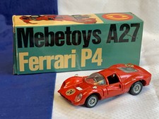 Auto d'epoca Mebetoys A27 FERRARI P4 pressofusa scala 1:43 veicolo rosso in scatola