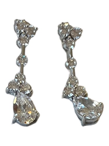 Orecchini goccia diamonique - orecchini,