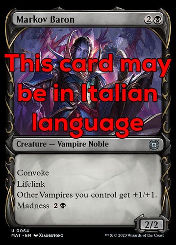Mtg markov baron - mtg, exc