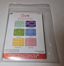 Kit piastre texturz Sizzix #2.  #654779. Bigkick, Big Shot. Forme.