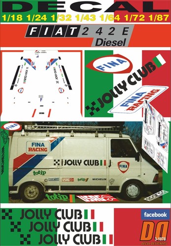 Decal fiat 242 - e, club