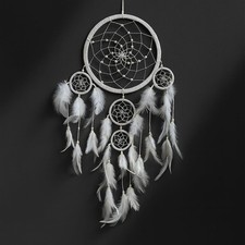 Acchiappasogni con Piume Artigianale – Ø 17 cm Lunghezza 55 cm –0109251400