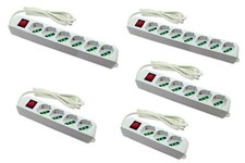 Multipresa elettrica shuko 3 4
