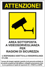 Adesivo segnaletica video