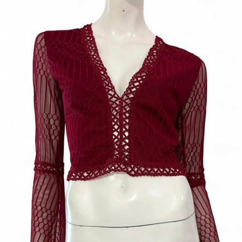 Occult top crop rosso - crop,