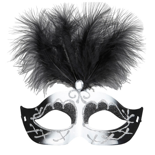 Maschera veneziana nera - veneziana,