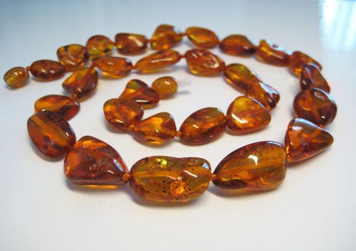 Collana vera cognac - collana, in