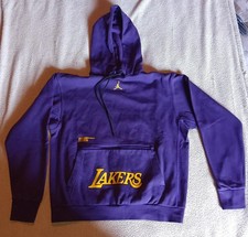 Felpa Jordan x Lakers originale taglia M/L per uomo e ragazzo con tasca capiente