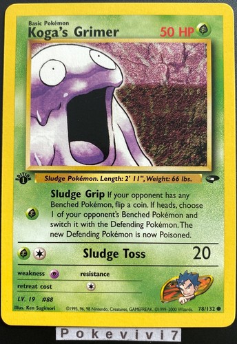 Carte pokemon koga grimer - carte,