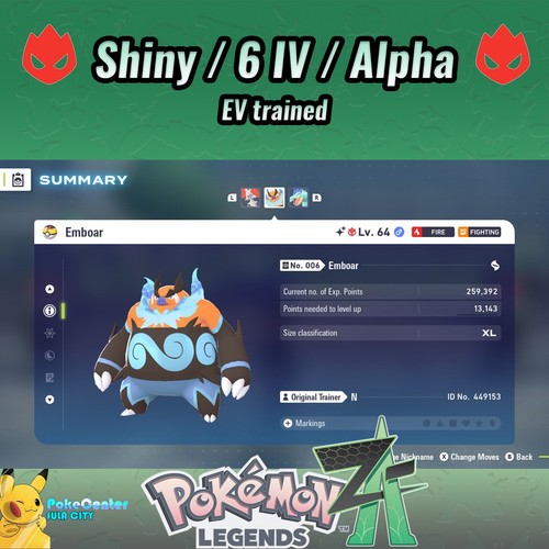 Emboar pokemon leggende - pokemon, za