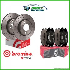 KIT DISCHI FORATI + PASTIGLIE BREMBO ANTERIORI FIAT GRANDE PUNTO 05-> 284MM