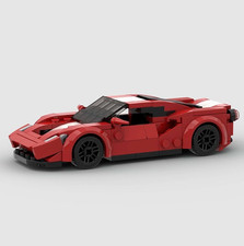 Auto da corsa MOC personalizzata Lego rossa Ford GT 176 pezzi costruzione mattoncini auto