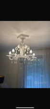 Lampadario veneziano in Vetro di Murano genuino Fatto a mano in Italia 8 led new