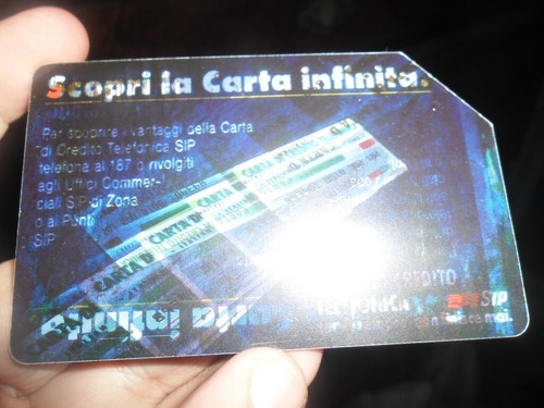Introvabile scheda telefonica - introvabile,