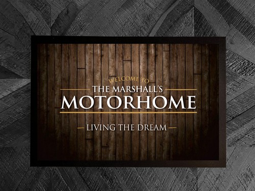 Personalised motorhome mat - personalised,