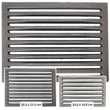 Griglia cenere 24x16 e 29,3x21,5 in Ghisa per termo Camini e Stufe By LUNAWAY