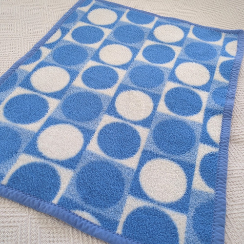 Coperta vintage blu bianco - vintage,