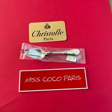 Cucchiaio Caffè Christofle Francia Spatours 13.5 CM Nuovo Metallo Argento