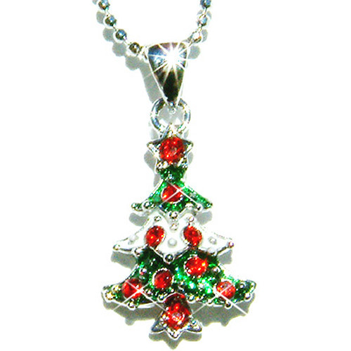 Rosso verde natale albero in - verde,