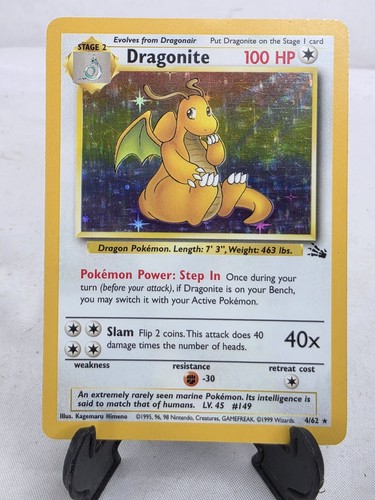 Carta pokemon rara dragonite - carta,