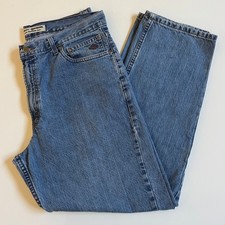 Jeans denim rilassato taglio