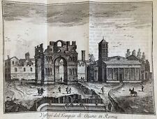 THOMAS SALMON VESTIGI DEL TEMPIO DI GIANO ROMA ROME 1759 URBANO VIII