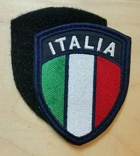 Patch Toppa Stemma ITALIA Ricamato Scudetto cm 7cm X 9cm. Con STRAPPO cucito