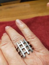 Anello in argento rodiato "Nuove gioie" in condizioni perfette