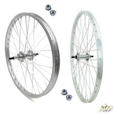 CERCHIO ANTERIORE + POSTERIORE 26 X 1.75 BICICLETTA CITYBIKE ALLUMINIO/ACCIAIO