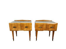 Comodini in acero Anni '50 | Comodini Mid Century vintage | Comodini moderni