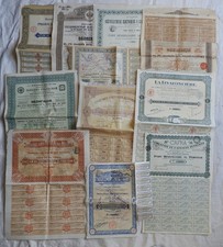 Lot x11 TITRES - ACTIONS AU