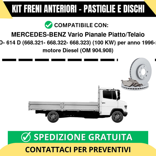 Kit freni anteriori - kit,