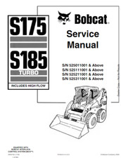 3 MANUALS BOBCAT S175 SKID