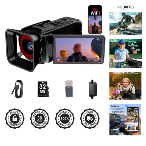 Videocamera con foto - videocamera, 4k