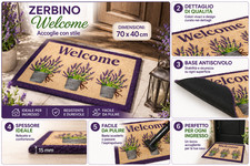 Zerbino Welcome 70x40 cm in