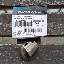 Shimano Dura Ace ST-9000 left hand shifter name plate