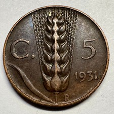 1931 Italia 5 Centesimi -