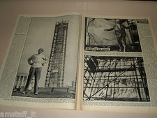 ARTURO DAZZI scultore obelisco clipping ritaglio articolo foto fotografia 1959