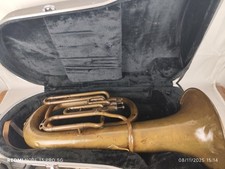 Basso Tuba 3 Pistoni Proff Romeo Orsi Milano Con Custodia In Sib