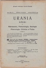 Urania, rivista, 1923, anno