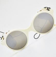 occhiali da sole NYLON  SALICE bianco specchiato sunglasses vintage 80s?Unisex