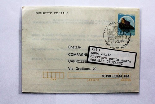 Cartolina commemorativa anno - cartolina,