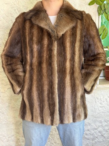 Cappotto vera pelliccia di - in,