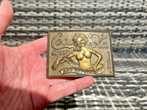 Vintage coca cola - vintage, brass