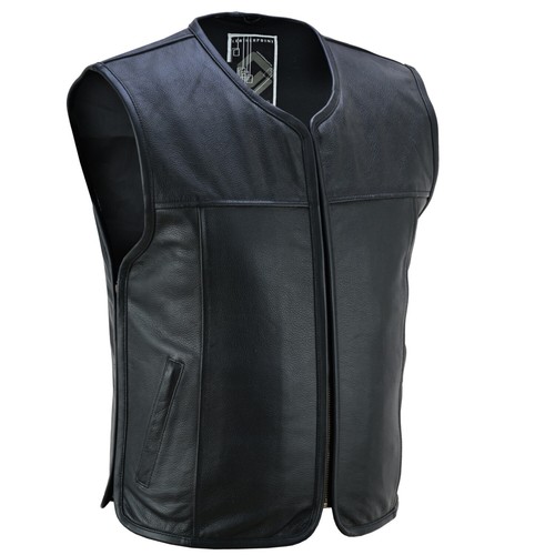 Giubbotto pelle moto uomo - , nero
