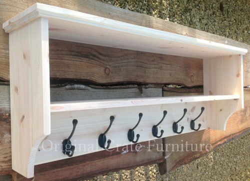 Mensola appendiabiti legno - appendiabiti, in